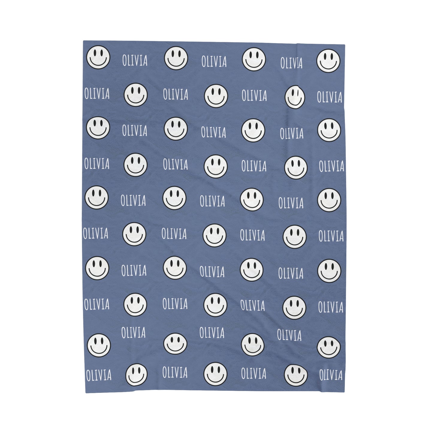 retro smile face design personalize blanket