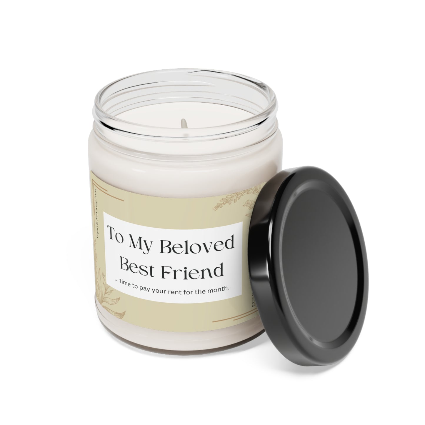 best friend candle - scented soy candle, 9oz