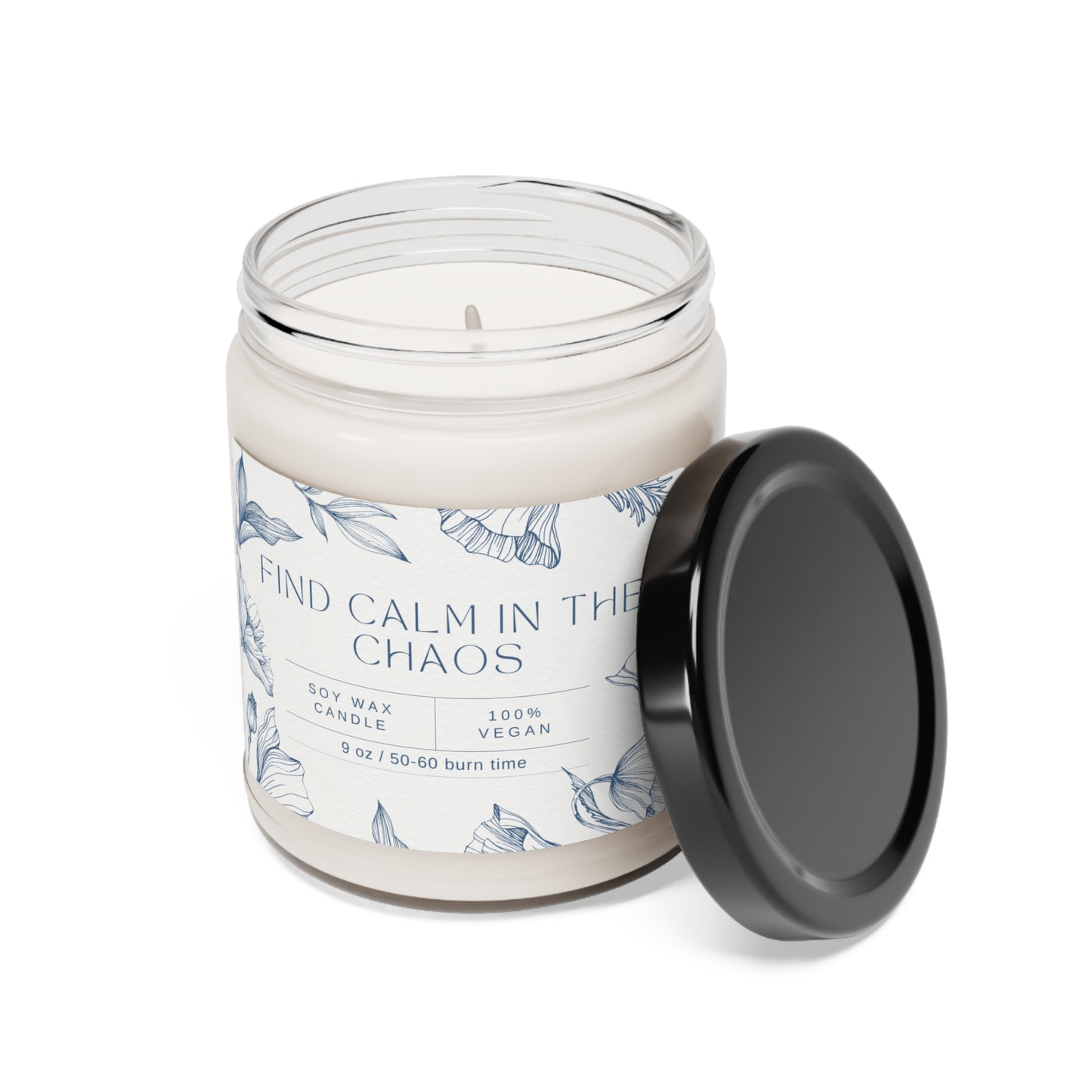 find calm in the chaos-scented soy candle, 9oz