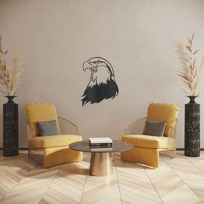 Bald Eagle Head - Steel Sign