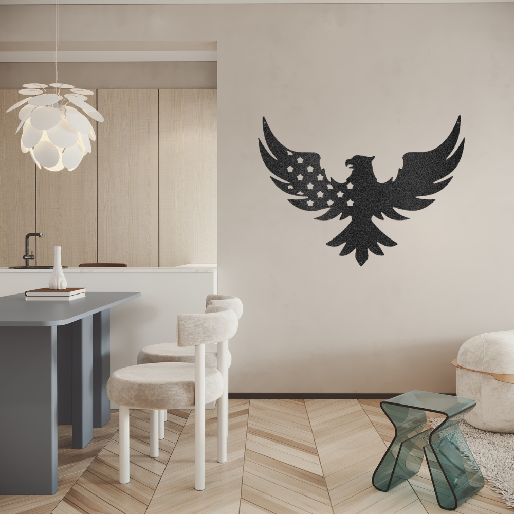 usa patriotic eagle - steel sign