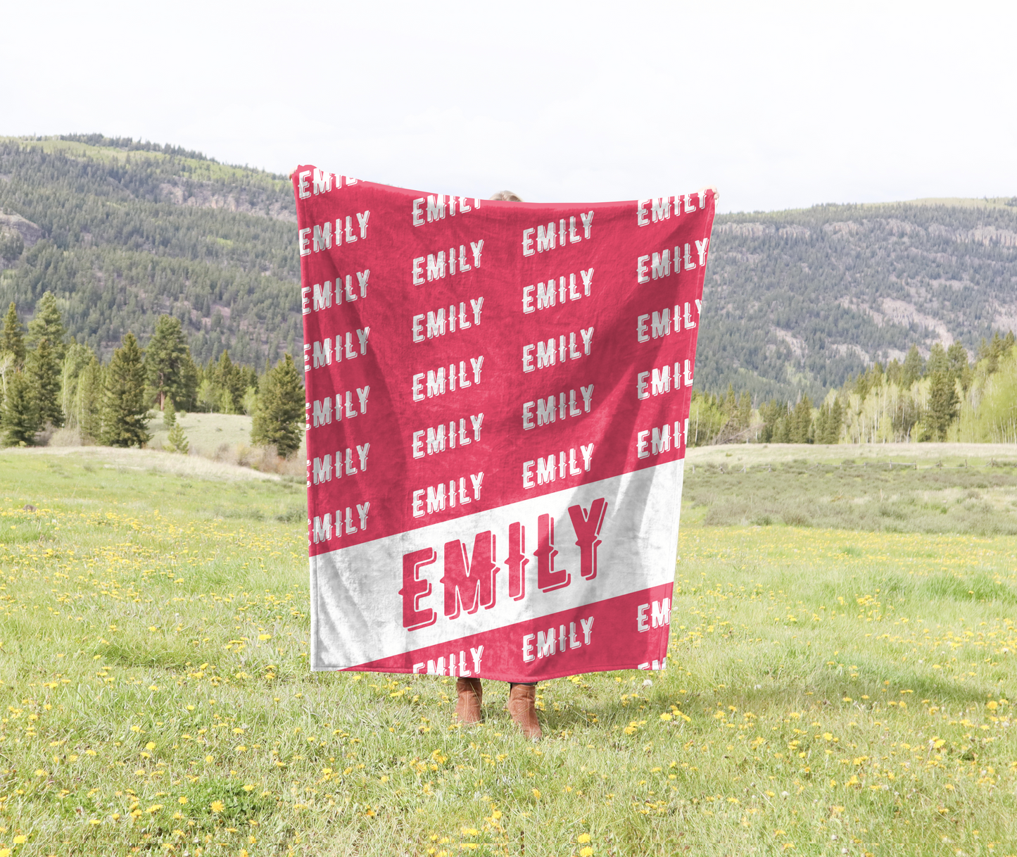 personalized custom name blanket