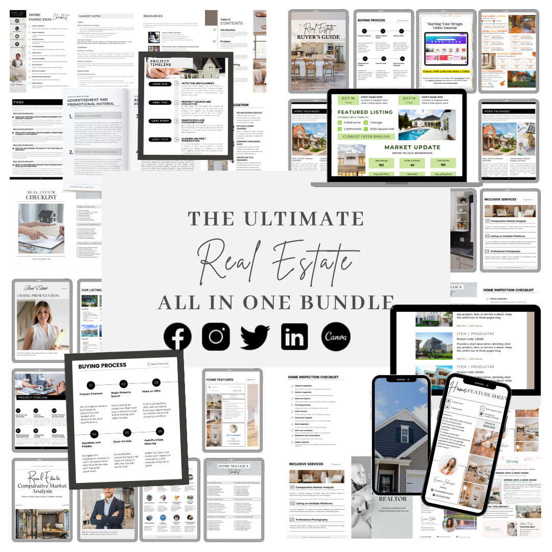 all in one real estate agent bundle