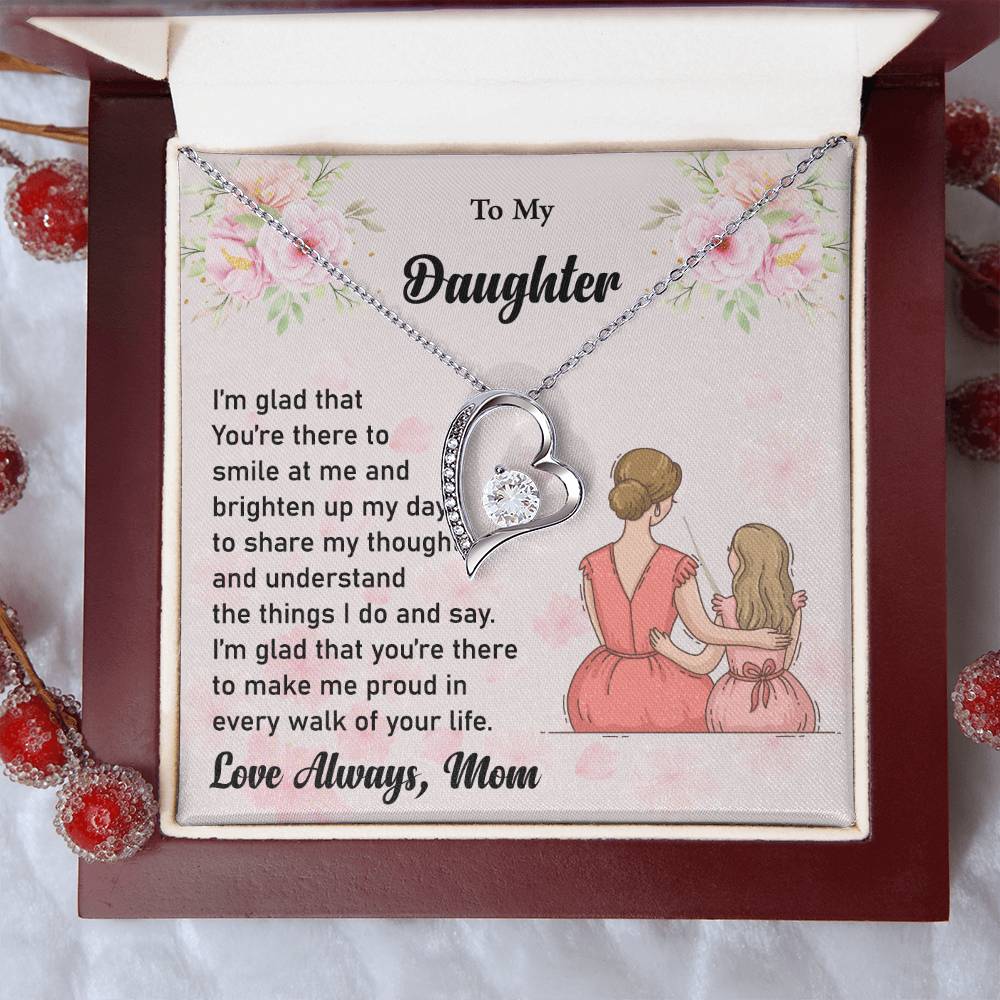 To My Daughter Love Necklace