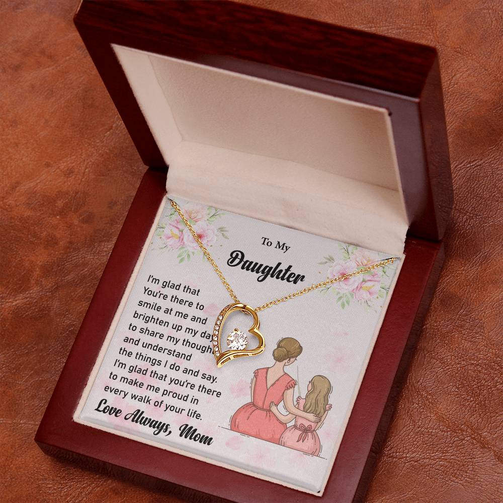 To My Daughter Love Necklace