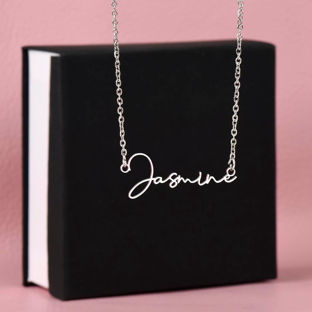 Custom Signature Style Name Necklace