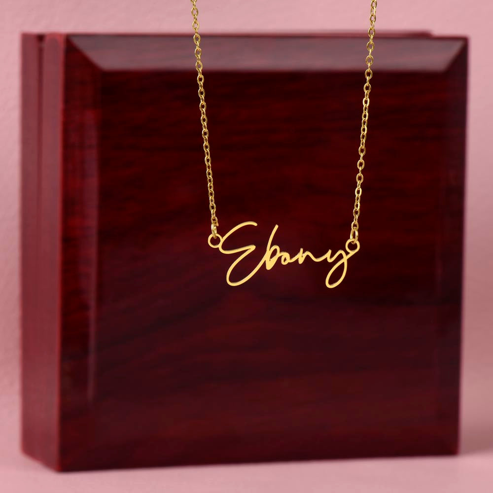 Custom Signature Style Name Necklace