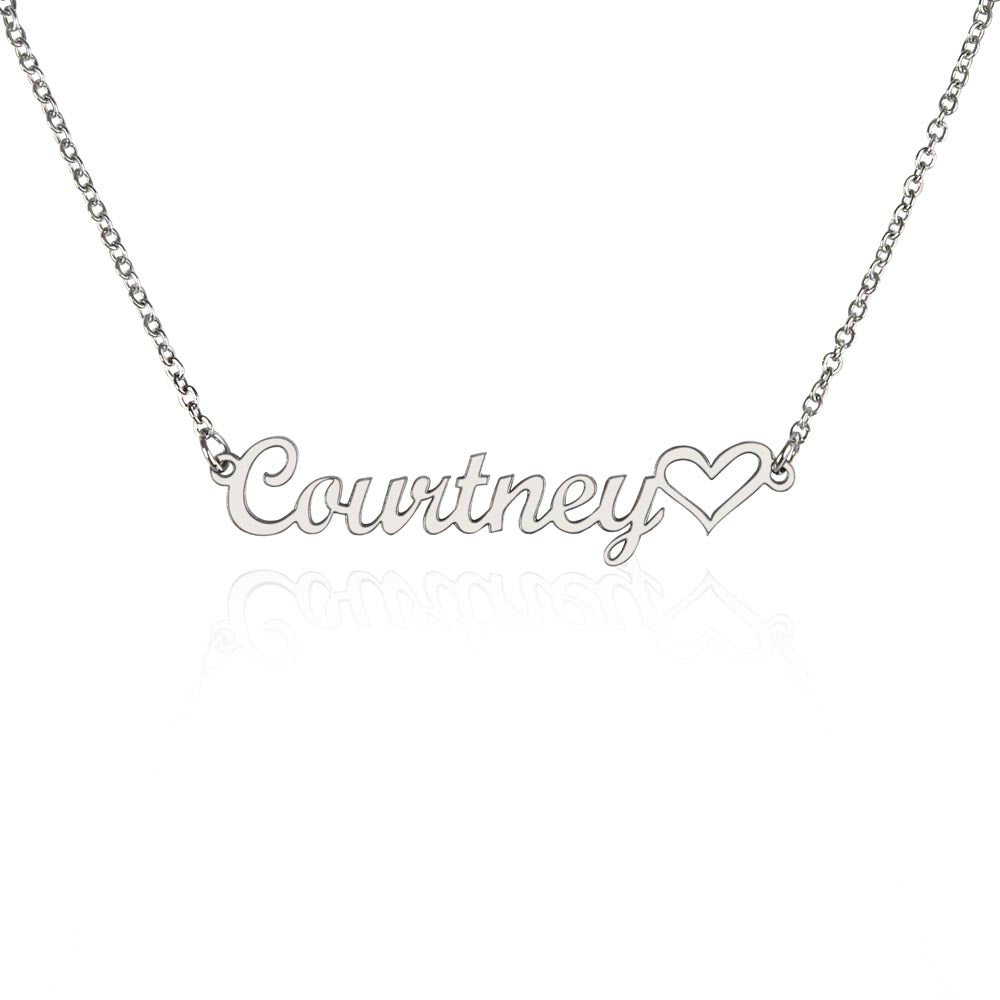 Custom Heart Name Necklace