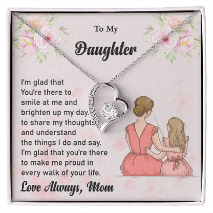 To My Daughter Love Necklace