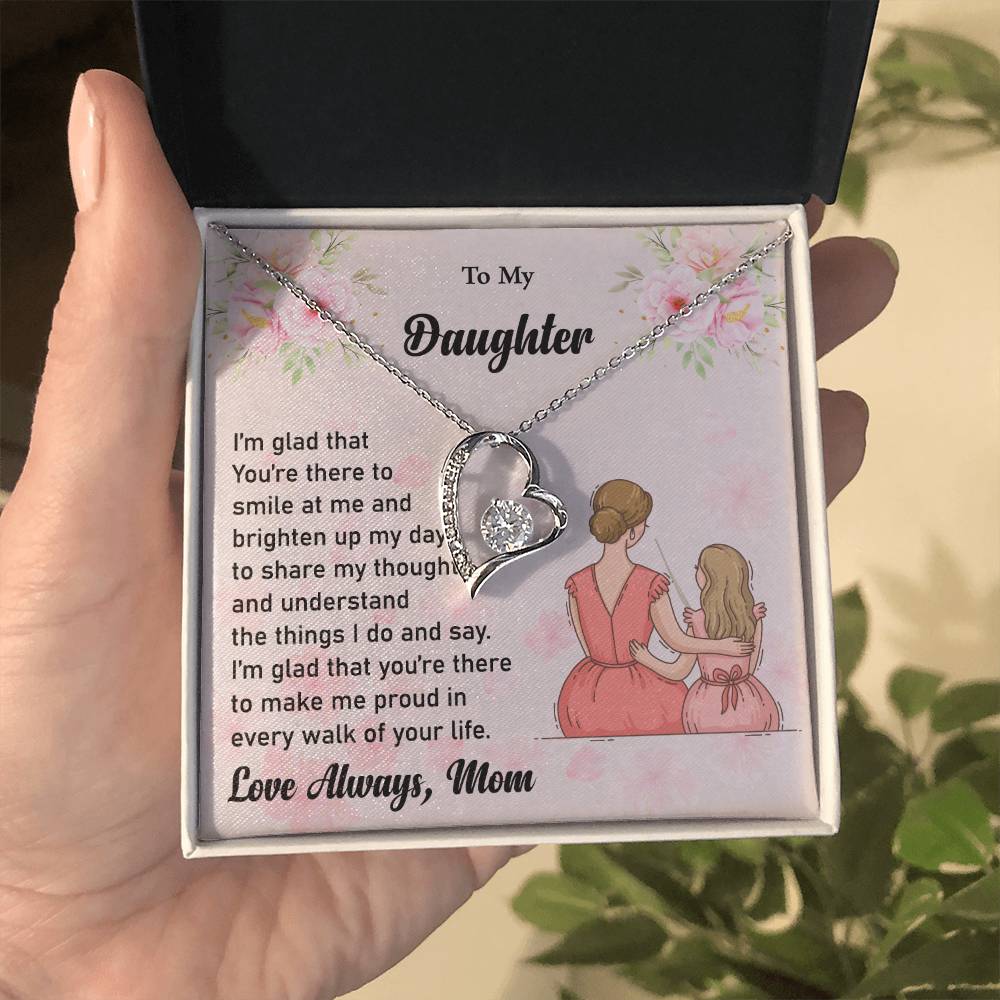 To My Daughter Love Necklace