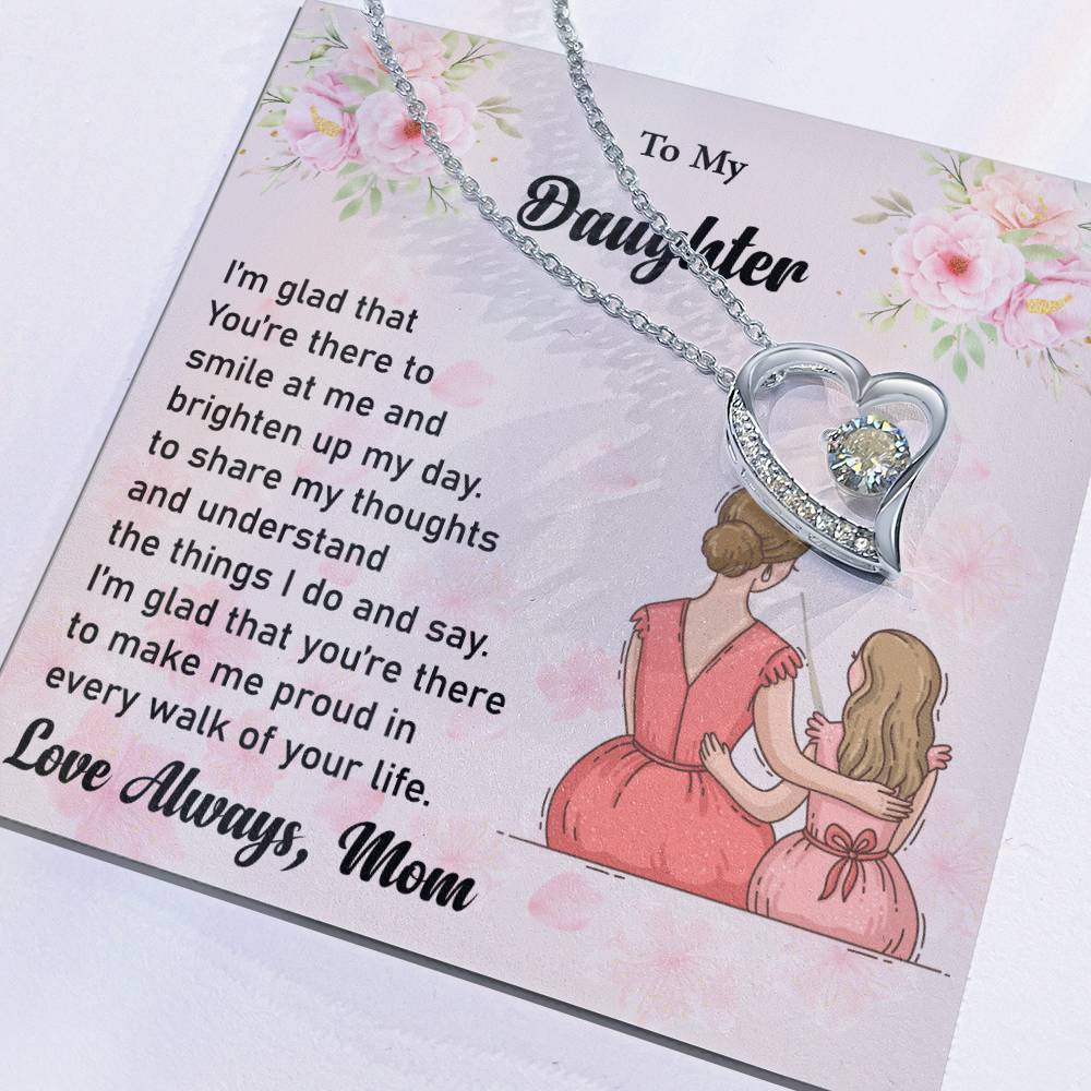 To My Daughter Love Necklace