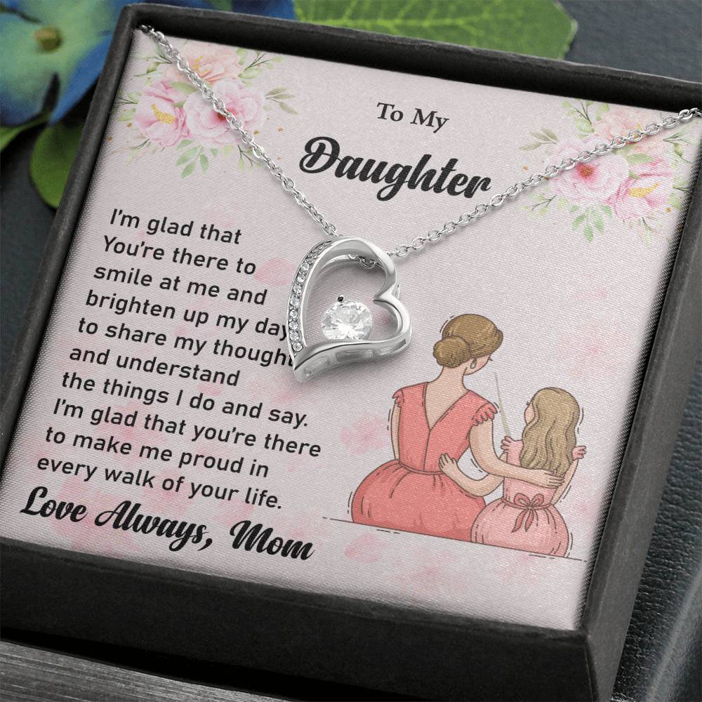 To My Daughter Love Necklace