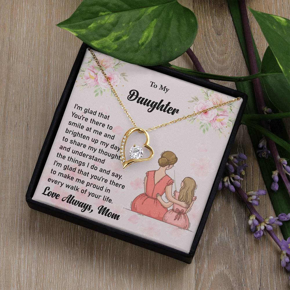 To My Daughter Love Necklace